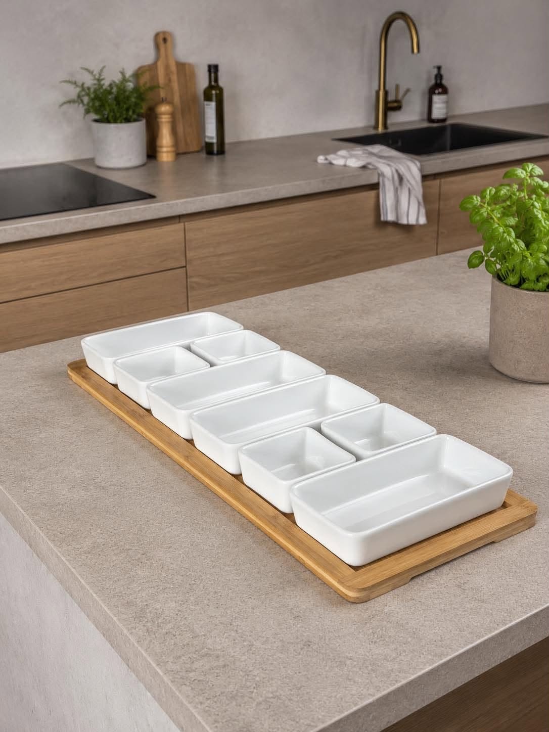 XL Tapasfat med 9 delar