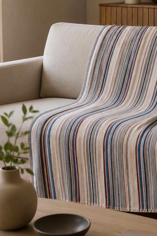 Plaid Multi randig pastel