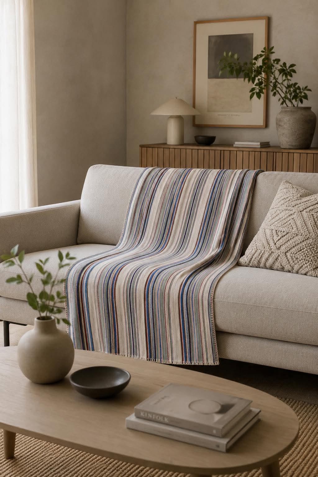 Plaid Multi randig pastel
