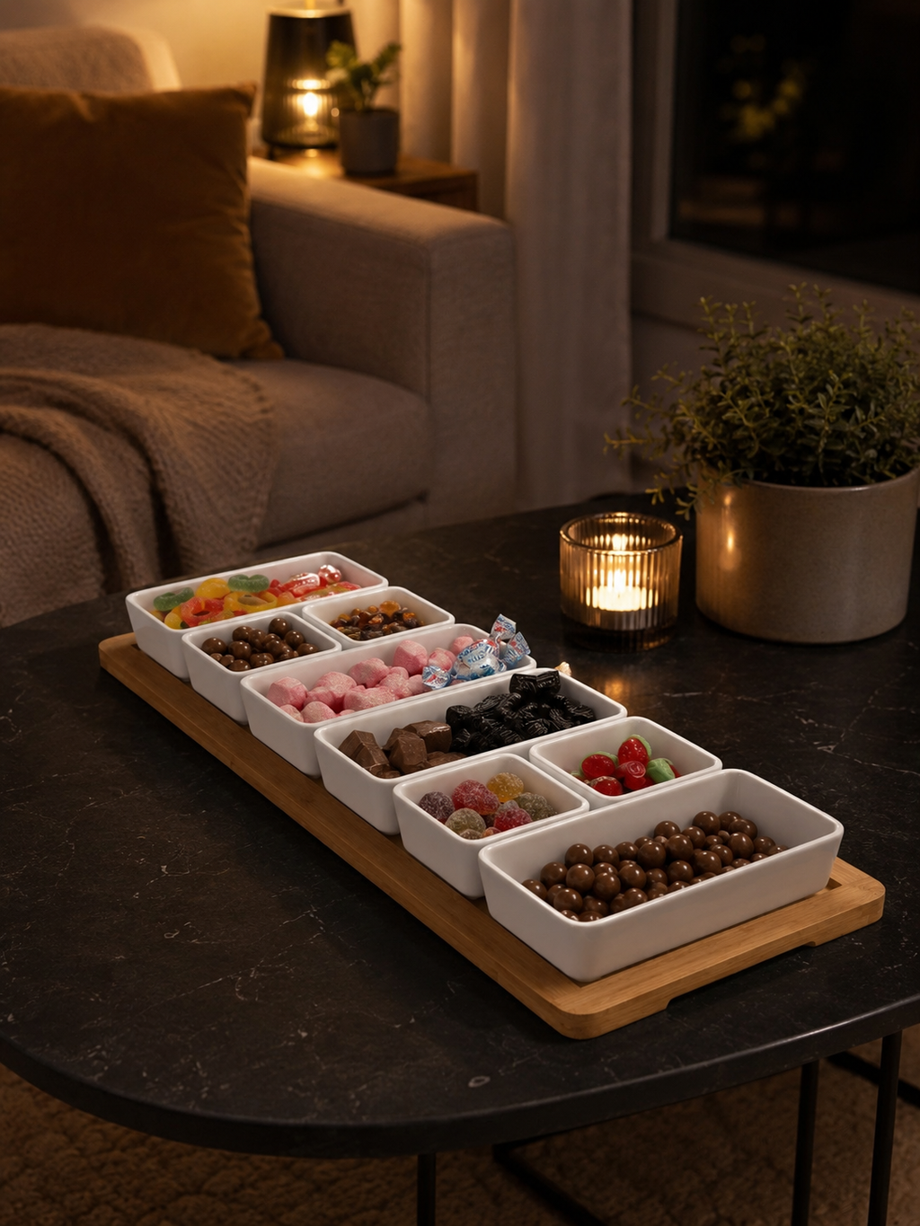 XL Tapasfat med 9 delar