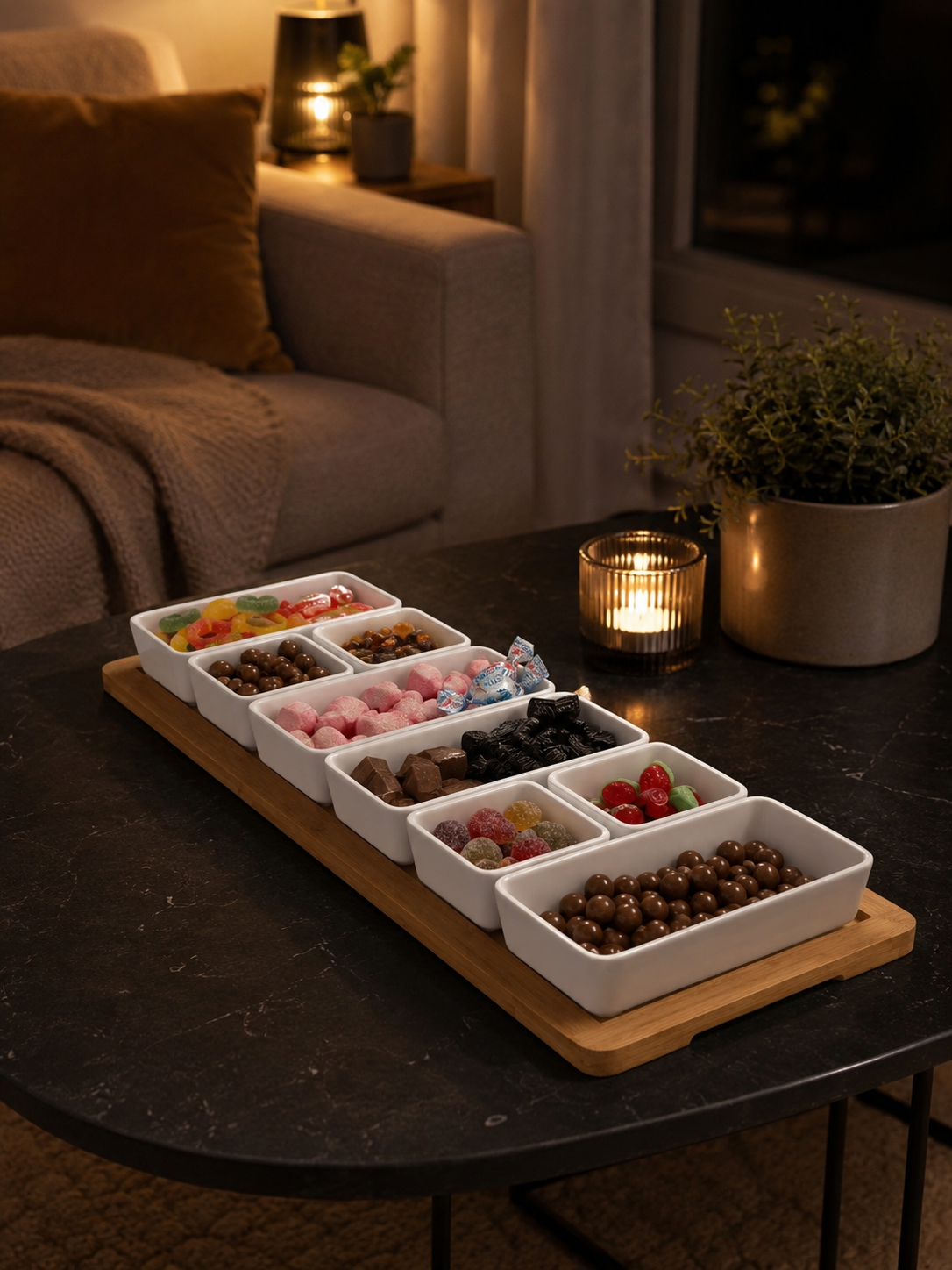 XL Tapasfat med 9 delar
